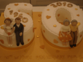 Golden Wedding Cake